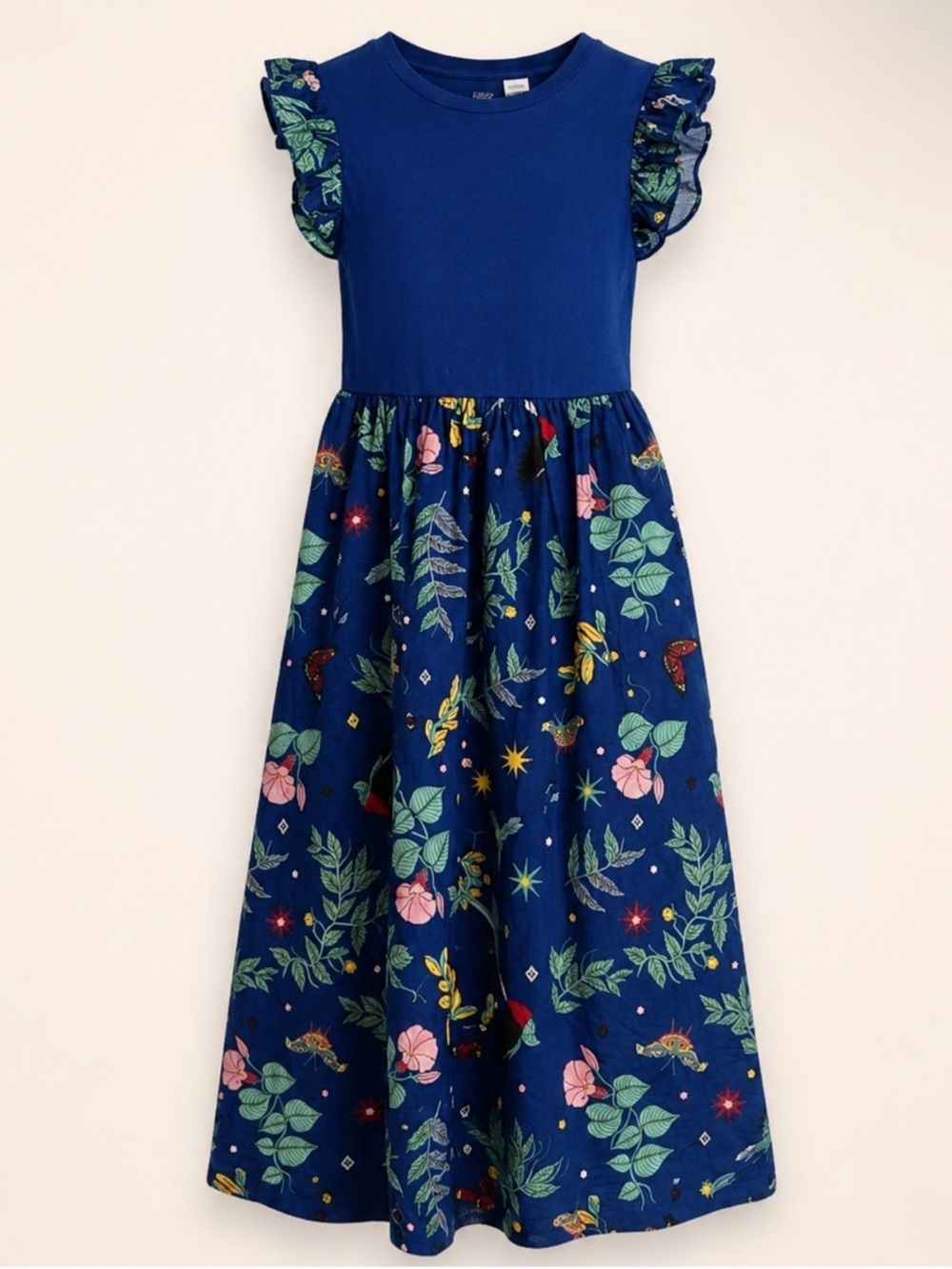 Target Latino Heritage Month Floral Ruffle Sleeve Dress Size M NWT